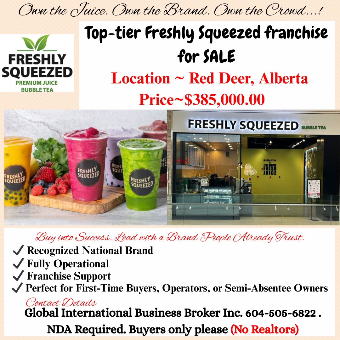 Freshly Squeezed Franchise for Sale